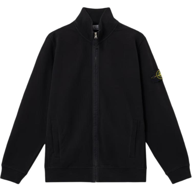 

STONE ISLAND Флисовая куртка из органического хлопка с начесом, воротник-стойка, застежка-молния, длинный рукав, мужская куртка K2S156100066S0A20-V0029 XL