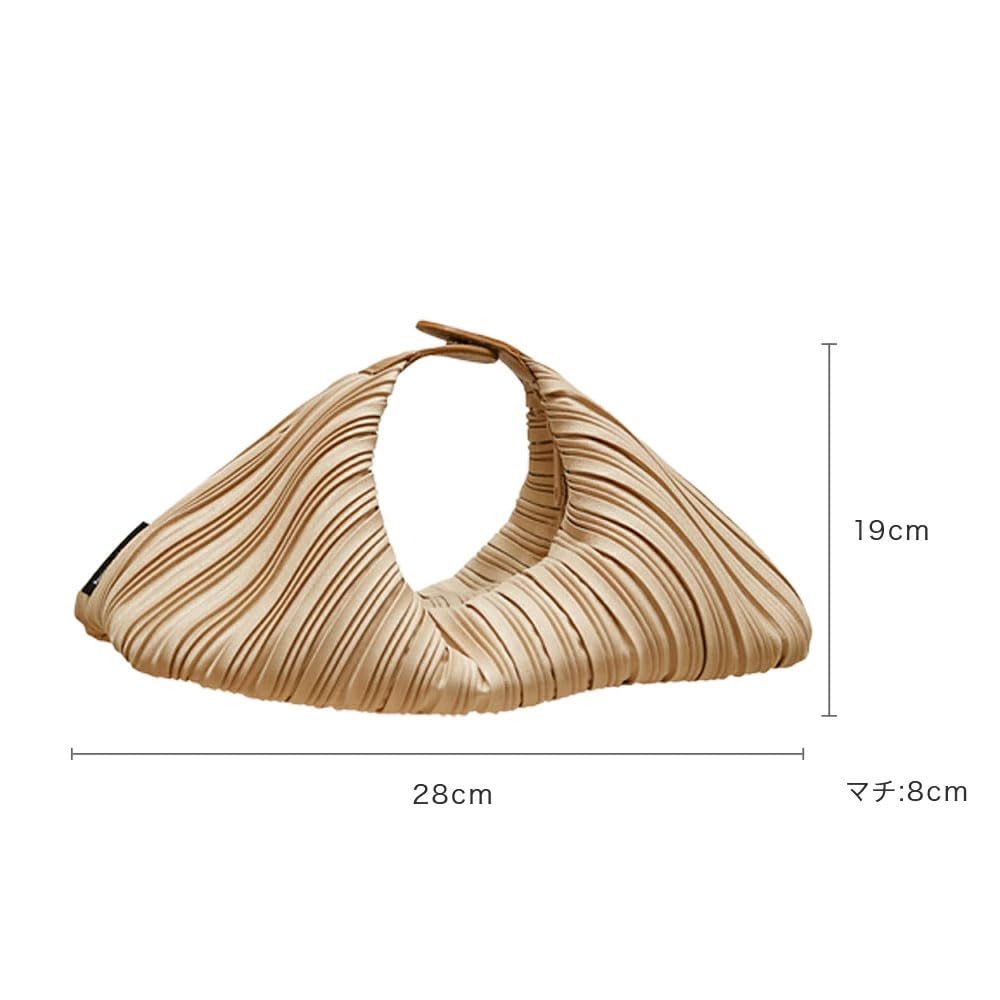 BLUEORB Cocoon Bag, a handbag, mini tote, pleated bag, women's, Korean fashion (Beyond Black)