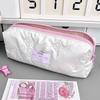 New Bow Cosmetics Bag Ins High Beauty Cute And Compact Stationery Pen Storage Bag Large Capacity Student Makeup Bag
