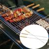 Reusable Stainless Steel BBQ Skewers Lightweight and Portable Grill Kabob Skewers Suitable for Camping  Team-Build