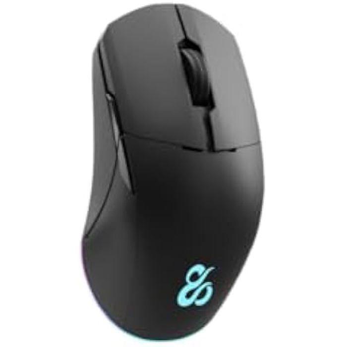 NEWSKILL Chiron Pro Souris de Gaming Professionnelle, ambidextre, sans Fil, 8 Boutons programmables, Interrupteur Huan, iumination