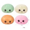 Soft Squeezable Steamed Bun Toy with Smiling Face, Slow Rising Anti-Anxiety EDC Fidget Toy