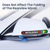 Automobile Rearview Mirror Personalized Reflective Sticker For Mitsubishi Pajero Outlander XL Montero Lancer Triton L200 Galant