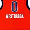 Adidas X NBA Zusammenarbeit Oklahoma City Thunder Russell Westbrook 0 V-Ausschnitt Mode Weich Ärmellos Basketballtrikot Unisex Trikot 7818A-3KM-AEB1071