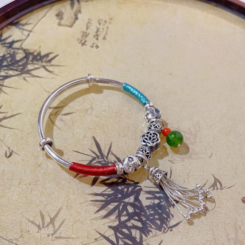 

Вязаный браслет Zuyin 999 с кисточками из бисера, женская маленькая красная книжка, этнический стиль, браслет Zuyin Push Pull, аксессуары для молодежи Adjustable size