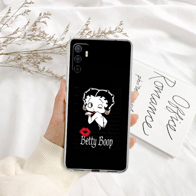TR6 B-Bettys Art B-Boops Transparent Phone Case for Samsung Galaxy A04 A04S A14 A23 A34 A54 M23 M33 M52 M53