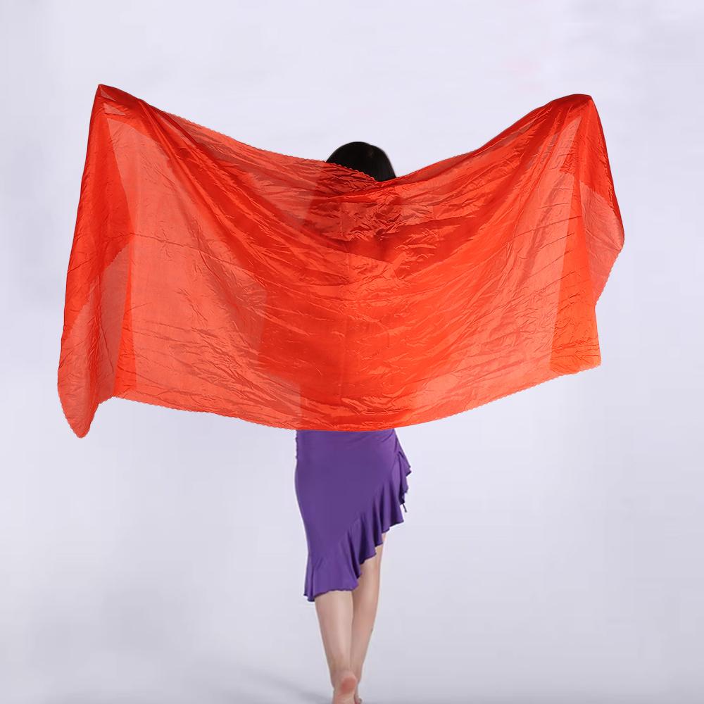 Long Belly Dance Veils Light Texture Performance Shawl Turban Hijabs Dancing Scarf