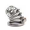 FRRK Hot Total High 90mm 304 Stainless Steel Steel Chastity Cage With Stealth Lock Ring Lock Bondage Bird