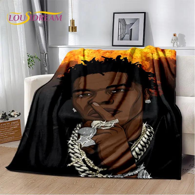 Hip Hop Art Rapper Legend Star Soft Plush Blanket,Flannel Blanket Throw Blanket for Living Room Bedroom Bed Sofa Picnic Cover 3D