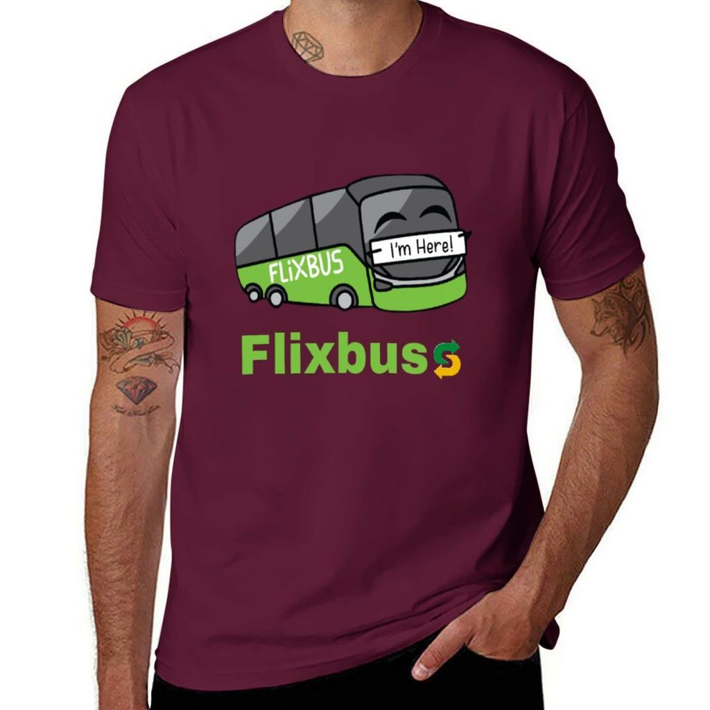 Flixbus T-Shirt Cute Clothes Hippie Clothes Anime Clothes Customs Men's T-shirts