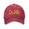 Djo Music Washed Baseball Cap  Fashion Sun Trucker Hat Summer Women Unisex Outdoor Sports Baseball Caps