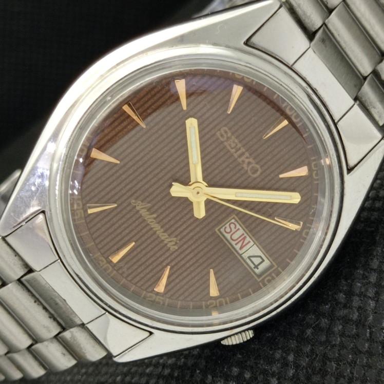 

Б/У винтажные мужские часы SEIKO 5 AUTO 7019A из Японии D/D коричневого цвета 608e-a315960-9 SKU608e-a315960
