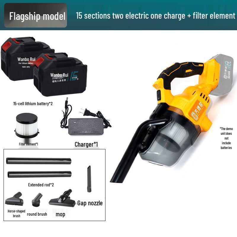 High-Power Wireless Auto & Home Vacuum Cleaner - Strong, Automatic Dust Collector