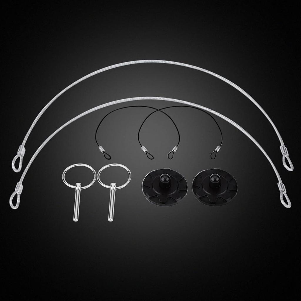 2pcs Universal Hood Pin Kit, CNC Billet Aluminum Racing Bonnet Hood Pin Lock Appearance Kit 2.5 2 Color Options (Black)