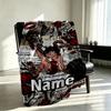Custom Name Personalized Betty Boop Print Blanket, Home Decor, Bedroom, Sofa, Camping, Couch, Gifts for Birthday Christmas