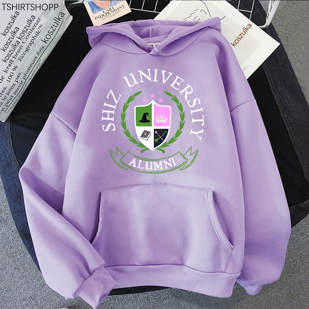 Shiz University Hoodie Fashion Women Aesthetic Graphic Movie Wicked Hoodie Unisex Vintage Elphaba Glinda Pullovers Sweatshirts