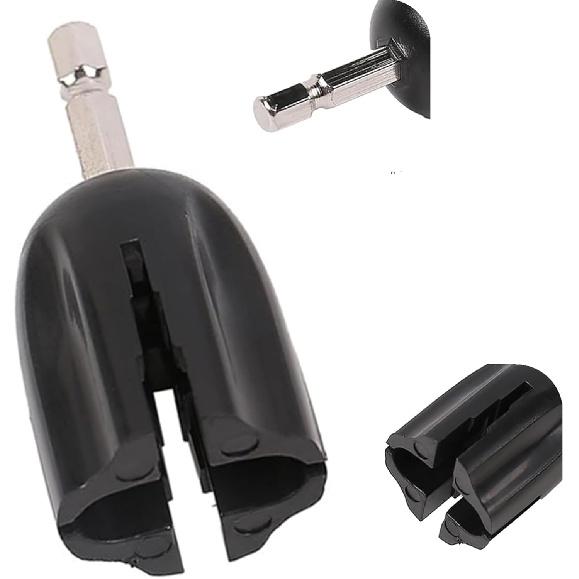 Guitar String Winder Head, Drill Bit Plug Peg Puller DIY Maintenance Tool for Folk Guitar, Electric Guitar, Bass, Classical Guitar, Ukulele