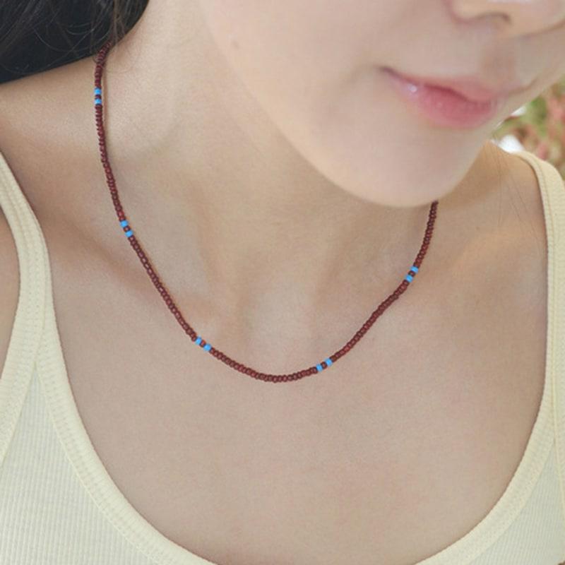 Modernlike Silver 925 Single Loop Bead Necklace