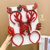 5PCS Santa's Hat Christmas Hair Hoop Snowman New Year Hairband Cute 2025 Headband  Prom Props
