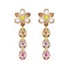 Idyllia Water Drop Shape Lucky Crystal Earrings Unisex Earrings Multicolor 5732381