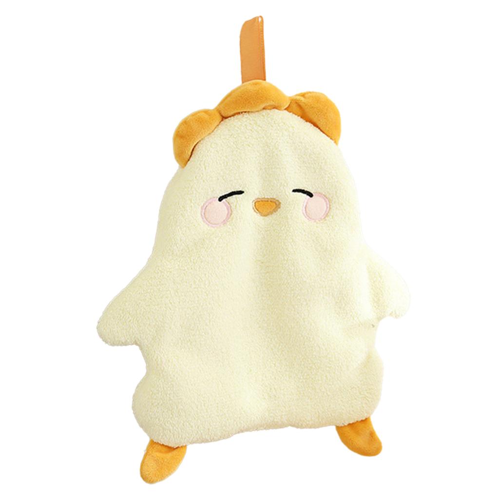 Animal Hand Towel Soft Cute Wall Mounted Dish Cloth Hand Dry Towel for Kitchen Bathroom