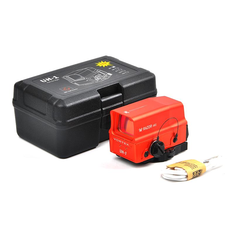 ToopMount Zielfernrohr Red Fiber Dot 1x28mm Taktisch-optisches Outdoor-Schießvisier Jagd Holographisches Reflexvisier Für 11mm Flintenlaufschiene