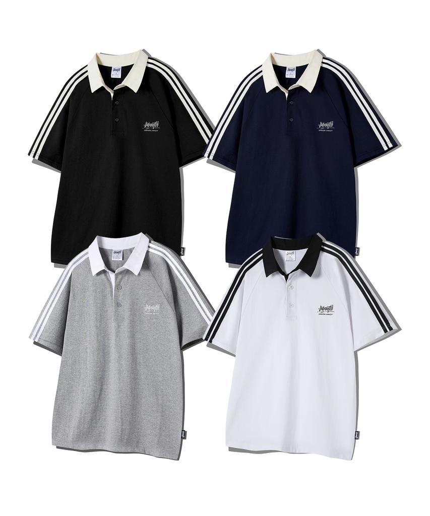 Yosemiti [Set] Og Track Collar Select Raglan Short Sleeve Tee (Type B)