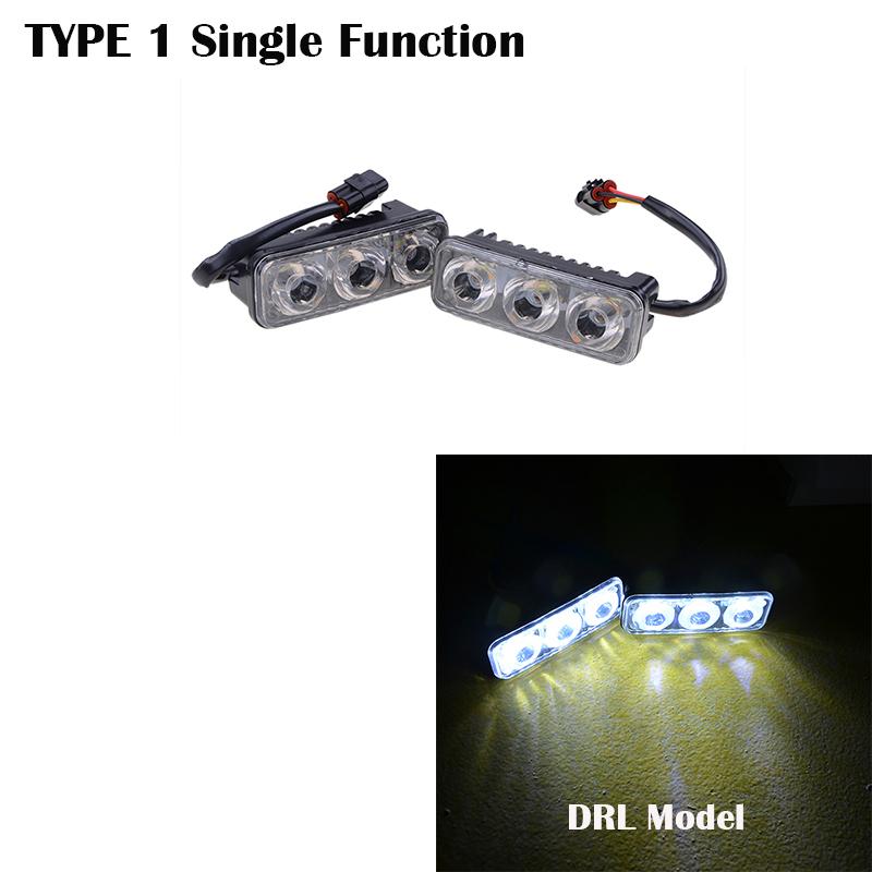 

SMD светодиодные DRL противотуманные фары бамперные лампы дневные ходовые огни водонепроницаемый дизайн аксессуары для автомобильного освещения 2 шт. постоянного тока 12 В 9 Вт DRL 1