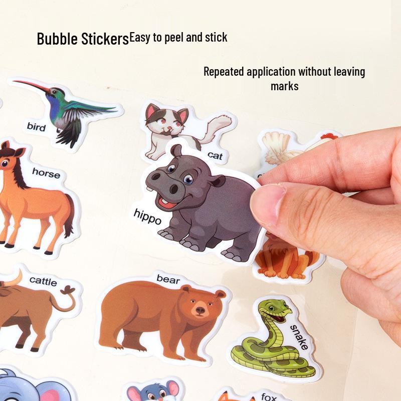 CPC Cross-border Children's Bubble Sticker & Jelly Quiet Puzzle Book - Early Education Toy with CE Certification
