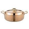 Hammered Copper Stainless Steel Mandarin Duck Hot Pot