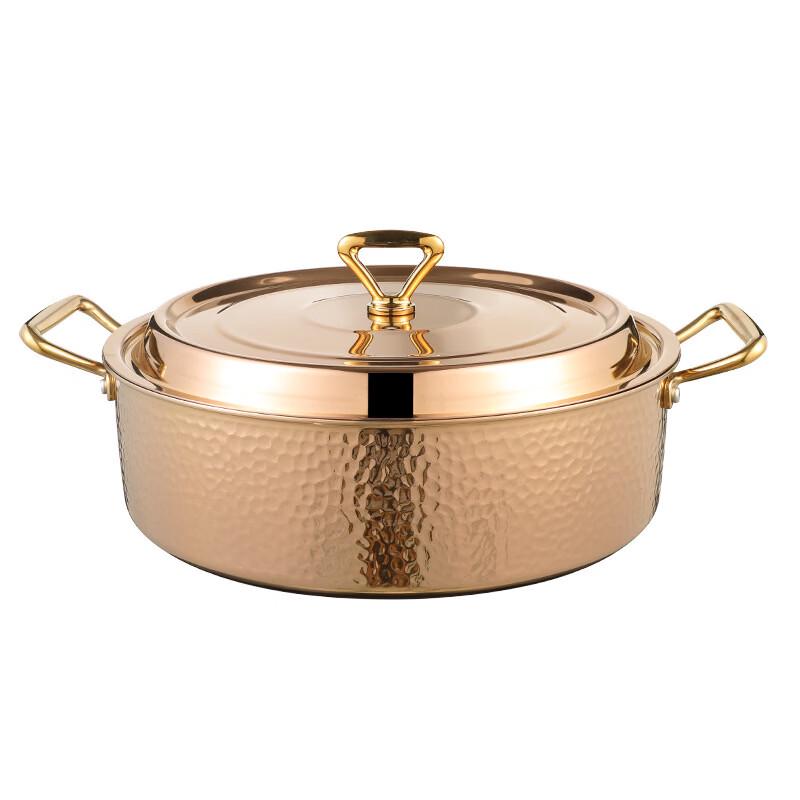 Hammered Copper Stainless Steel Mandarin Duck Hot Pot
