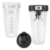 For Ninja Replacement Parts 7 Fins Extractor Blades and 24OZ Ninja Blender Cup with Sealing Lid,for Nutri Ninja Auto IQ