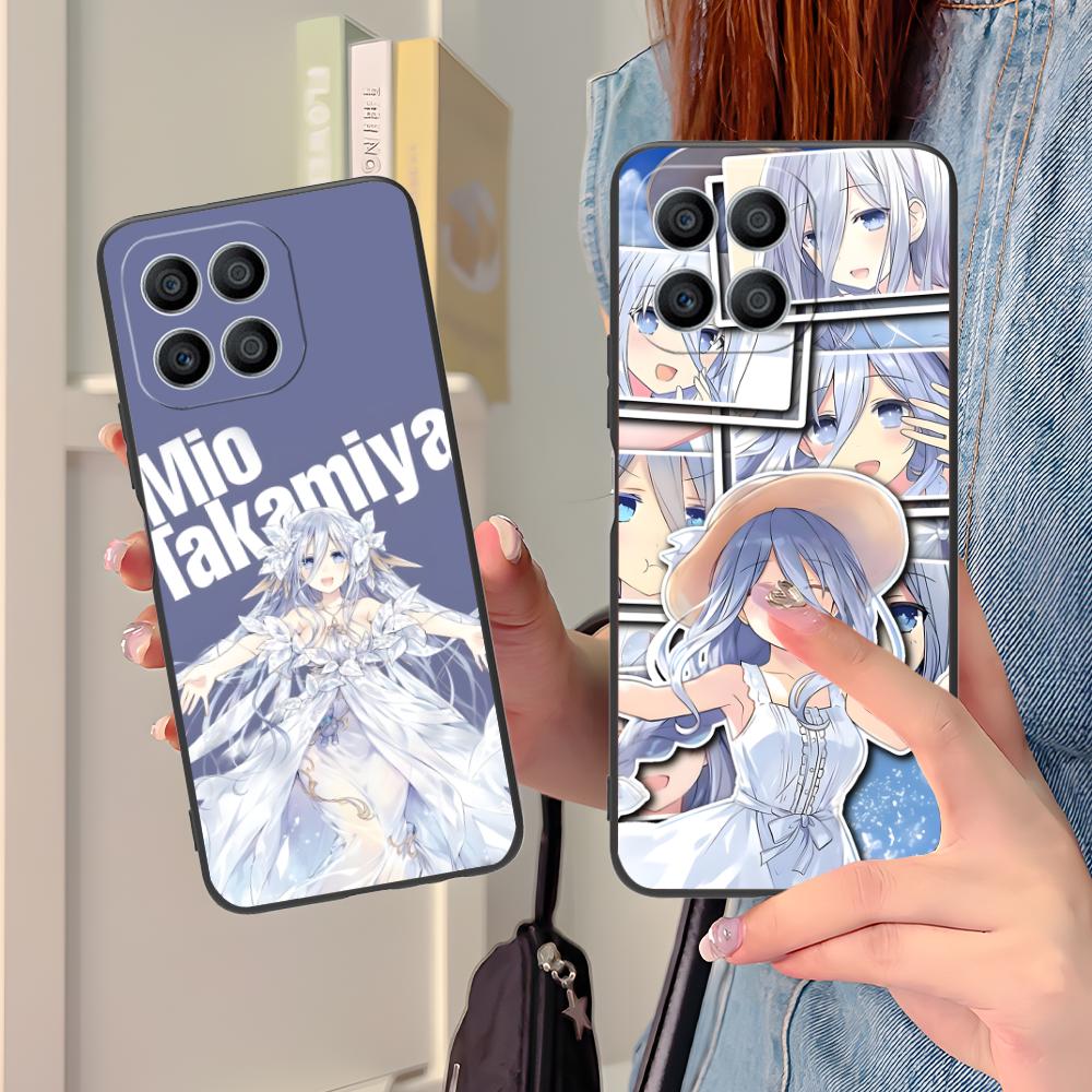 Date a Live Mio Takamiya Matte Mobile Phone Case for Honor 90 80 70 60 50 30 20 10 9 8 7 Pro S SE Lite 5G Colorful Printing