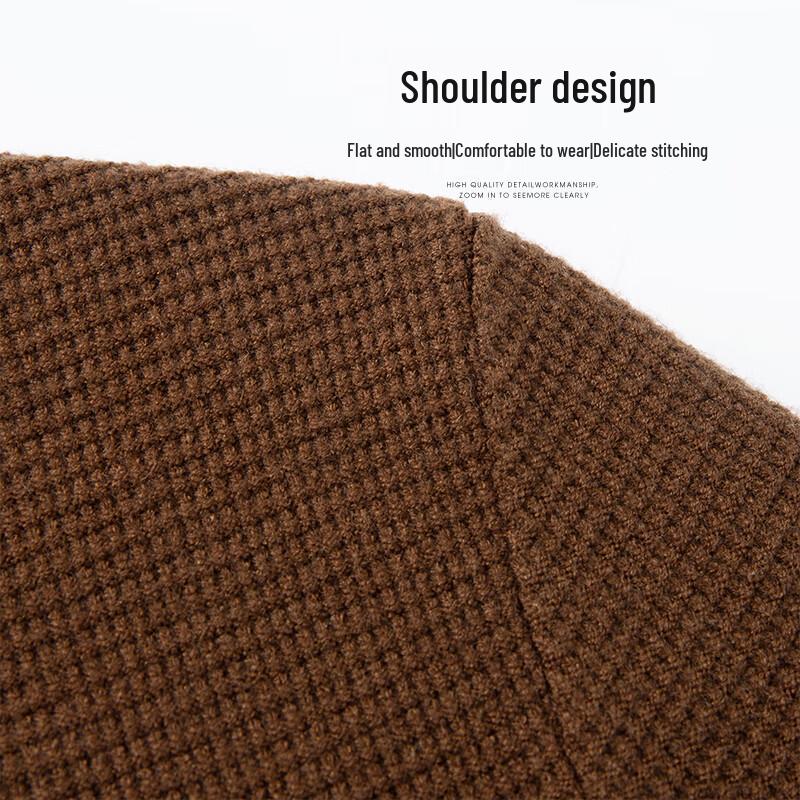 SHANSHAN Men's Business Casual Wool Blend Knit Sweater