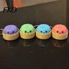 Portable Stress Reliever Press Button Keychain, Steamed Bun Decompression Toy with Smiling Face Pattern, Fidget Keychain Slow Rebound Feel Mini