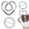 Rhinestone Scarf Ring Clip 4Pcs/set  T-Shirt Tie Clips Set Fashion Clothing Ring Wrap Rhinestone Side Waist Tightener