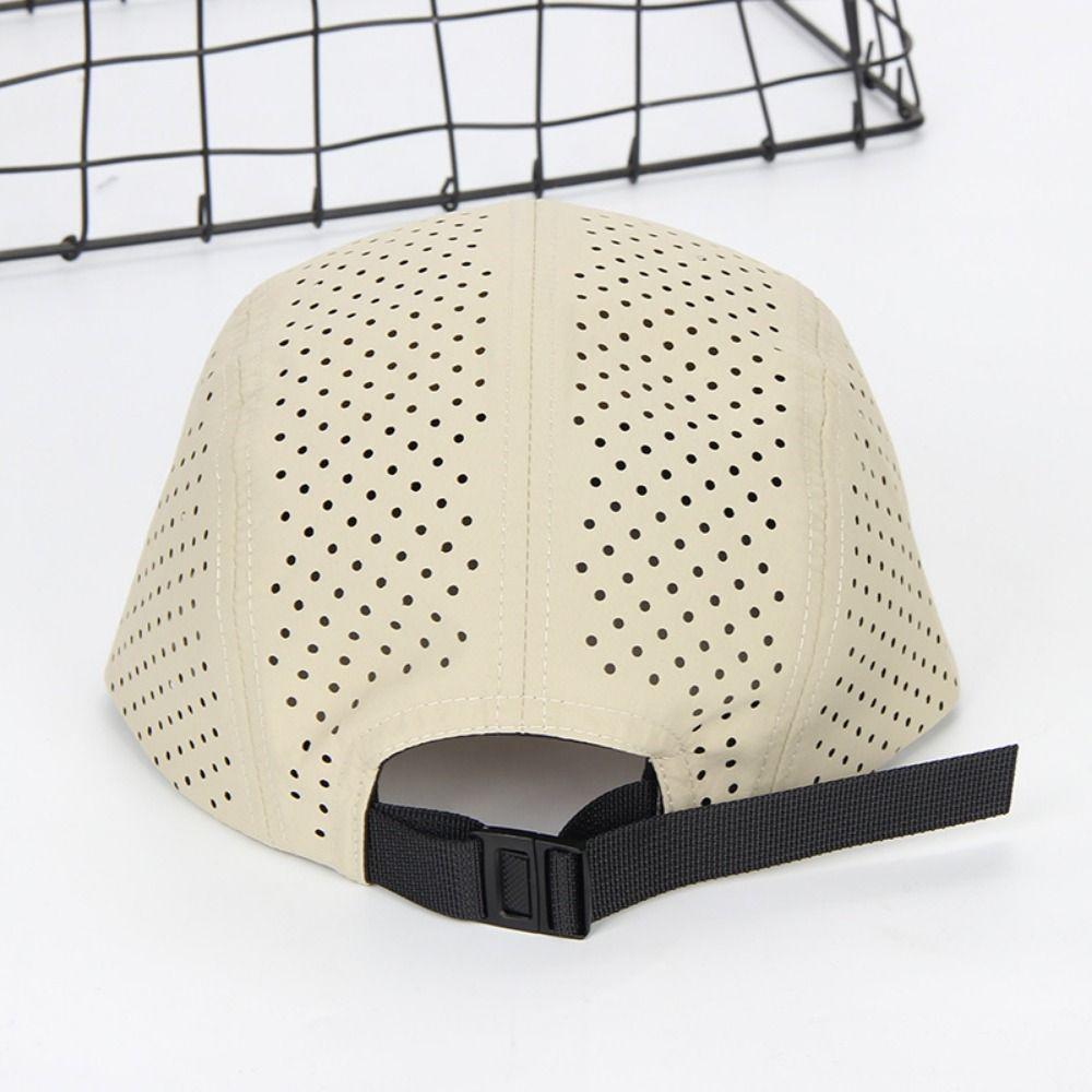 Lightweight Quick Drying Baseball Cap Soft 5-panel Running Cap Adjustable UV Protection Sport Cap Camping