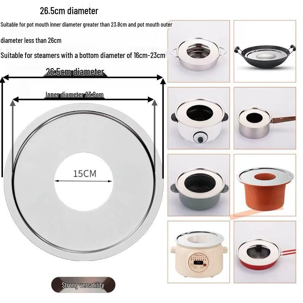 Bamboo Steamer Thickened Steaming Sheet for Wok, Milk Pot, Casserole, and Soup Pot
