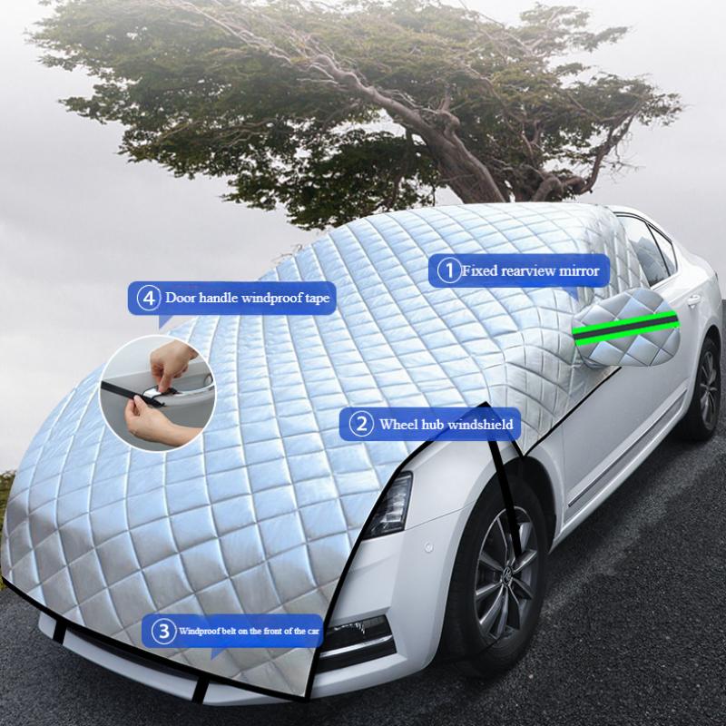 Car Rain Cover Hail Snow Shade Awning From Protective Dust Waterproof Exterior Protect Anti UV Outdoor Protector Covers 5-Layer