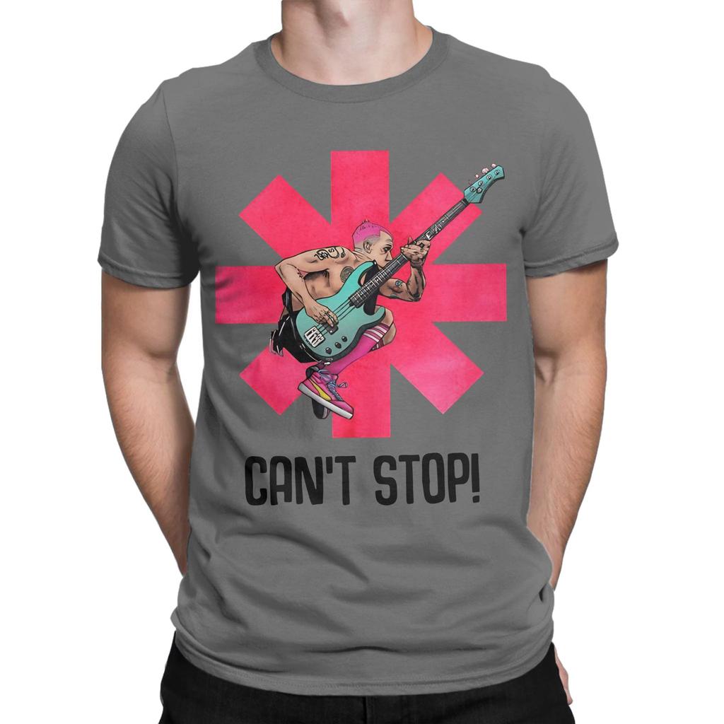 Unisex Rote Chilischote T-Shirt Rockband Baumwoll-Oberteile Tolles Kurzarm Rundhals-T-Shirt Grafik-T-Shirts