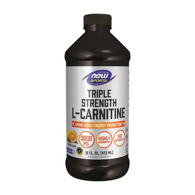 Sports Triple Strength L-Carnitine Liquid 3000 Mg Citrus Flavor, 16 Fl Oz