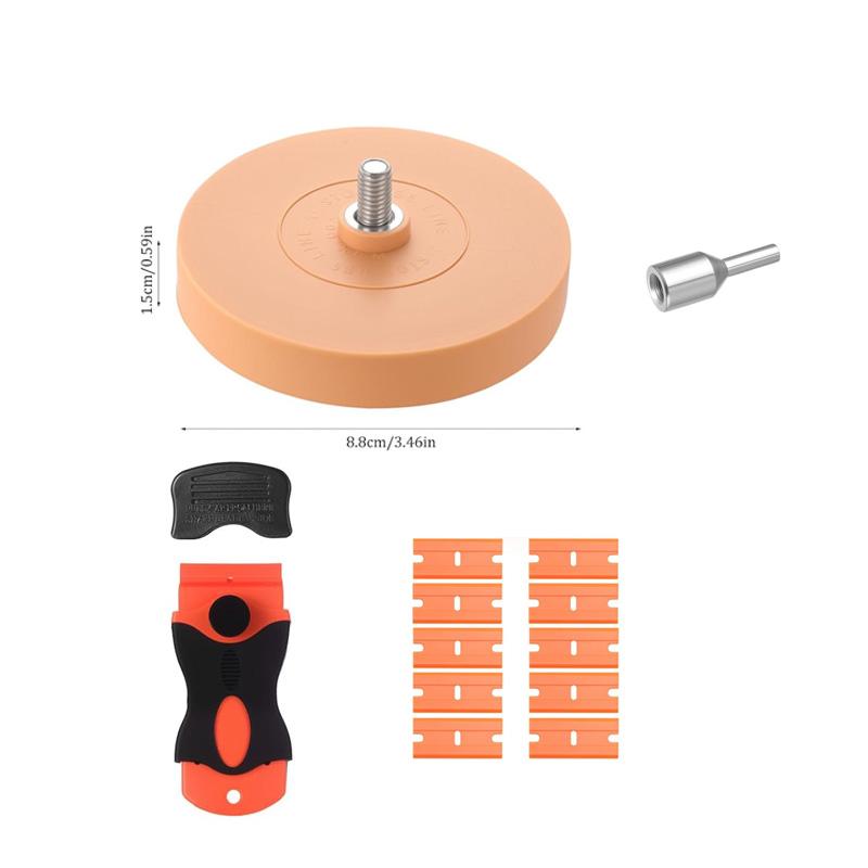 Auto Repair Paint Tool 15/20mm Foil Eraser Polishing Eraser Wheel Decal Remover Rubber Eraser Wheel To Remove Foil Glue Stickers
