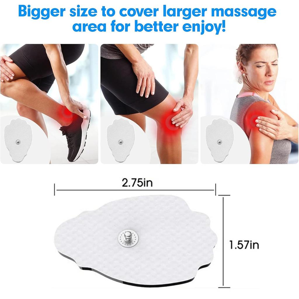 10/30/50 Pcs Electrode Pad Muscle Stimulator Gel Patch Digital Therapy Machine Massager Patch Physical Therapy Massage Accessory