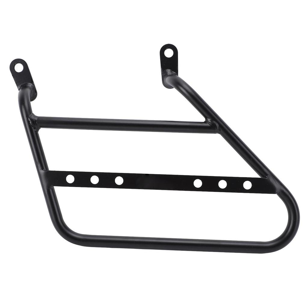 Motorcycle Side Mount Saddlebag Support Bracket 12mm Iron Matte Black Stylish Look Storage Bag Frame Bracket Holder