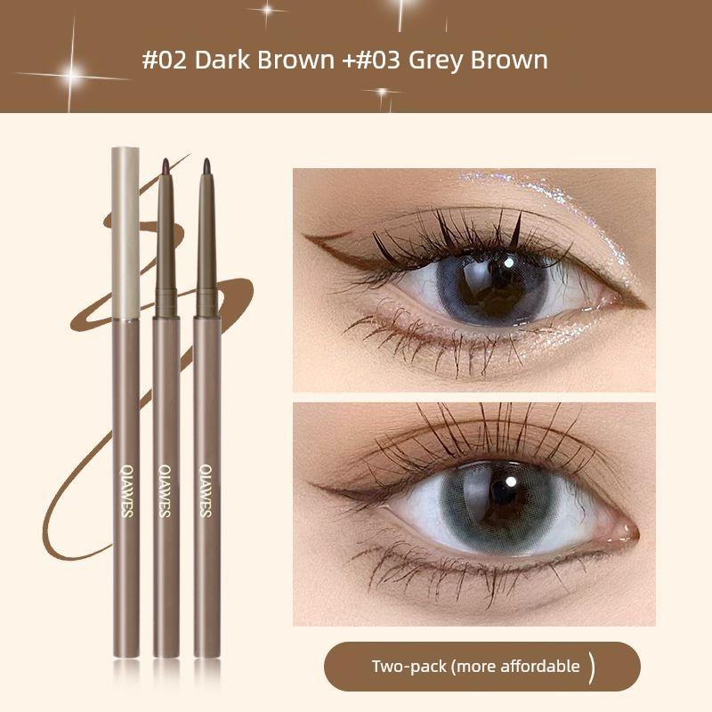 Extremely Fine Eyeliner Glue Pen Not Smudge Waterproof Sweat-Proof Long-Lasting Eyelid down to Crouching Silkworm Newbie Beginner Makeup Artist