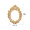 10pcs DIY Mini Photo Frames Resin Crafts Phone Case Decor Vintage Oval Photo Frame Vintage Picture Frame DIY Jewelry Accessories