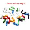 30/50/100Pcs Multiple Colors Aluminum Alloy Bicycle Brake Shifter Inner Cable Tips Wire End Cap Cable Line Core Cap Cover Gear