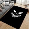 Evil Smiling Face Black Design suitable as a non-slip mat for the living room or bedroom sofa