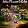 Solar LED Firework Light Solar Garden Lights Outdoor 60-420 LED Firework Beads Waterproof Colorful Lighting DIY Decoration Patio Pathway