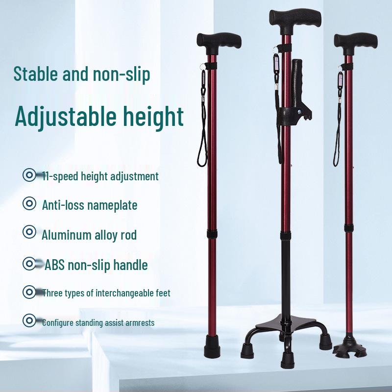Yunxiang Retractable Non-slip Aluminum Walking Cane with LED Light